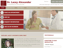 Tablet Screenshot of chiropractorofnaperville.com